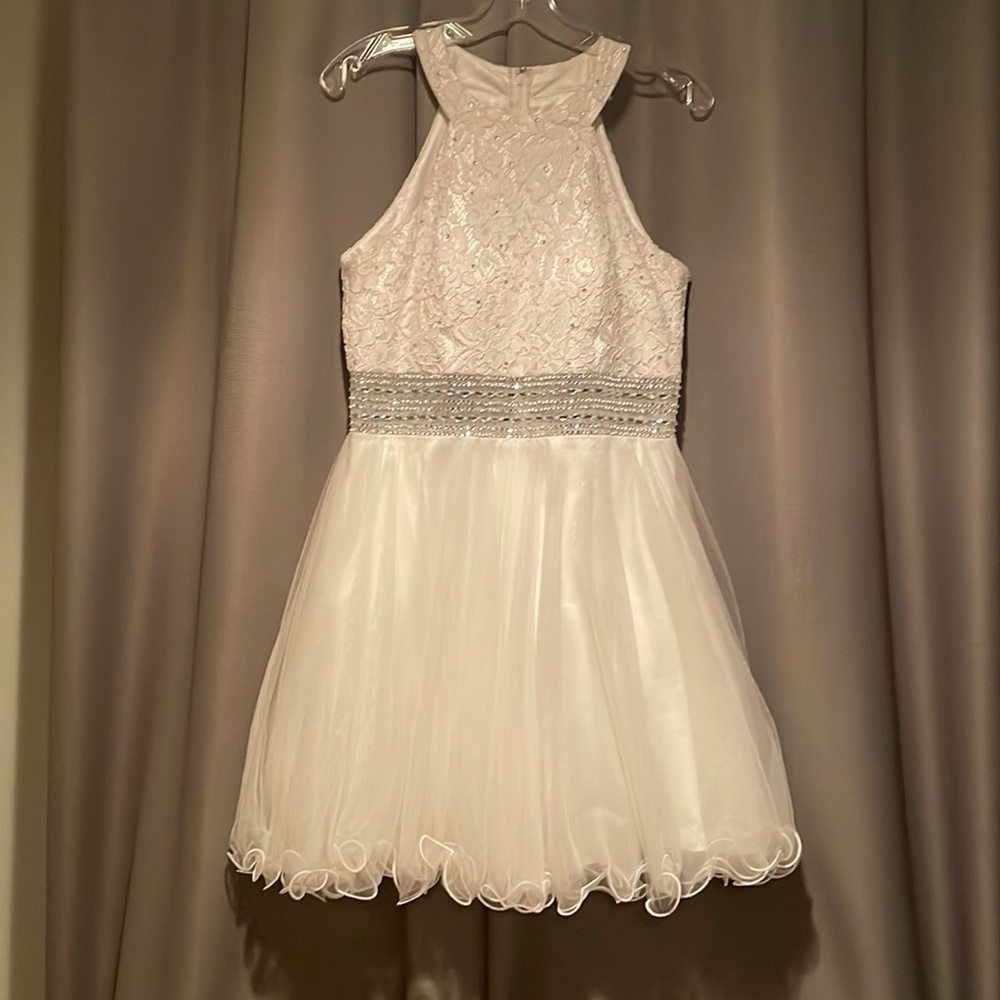 White Short Formal Dress